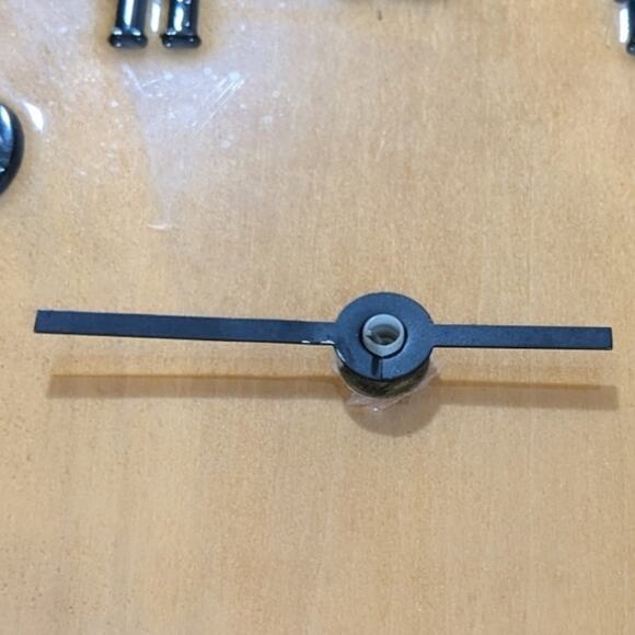 Live Edge wood clock with wood burned cougar - Picture 3 of 3